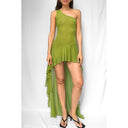 Sirène Maxi Mesh Dress - Olive Green