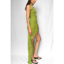 Sirène Maxi Mesh Dress - Olive Green