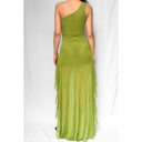 Sirène Maxi Mesh Dress - Olive Green