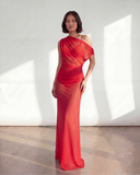Caresse Maxi Gown Dress - Red