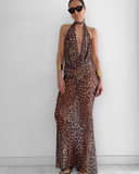 Frisson Maxi Dress - Leopard