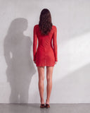 Améthyste Mini Mesh Dress - Red