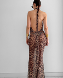 Frisson Maxi Dress - Leopard