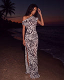 Caresse Maxi Dress - Zebra
