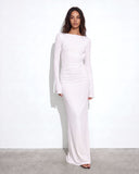 Lueur Maxi Jersey Dress - White