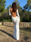 Lueur Maxi Jersey Dress - White