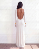 Lueur Maxi Jersey Dress - White