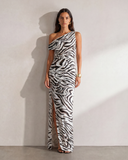 Caresse Maxi Dress - Zebra