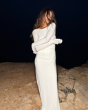 Lueur Maxi Jersey Dress - White