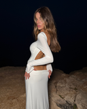 Lueur Maxi Jersey Dress - White