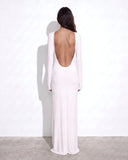 Lueur Maxi Jersey Dress - White