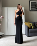 Elara Maxi Dress - Black