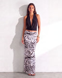 Aura Maxi Skirt - Zebra