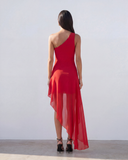 Sirène Maxi Mesh Dress - Red