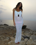 Énigme Maxi Mesh Dress - White