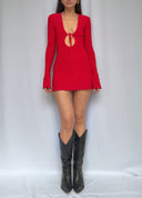 Améthyste Mini Dress in Red