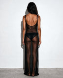Énigme Maxi Mesh Dress - Black