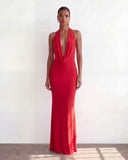 Frisson Maxi Dress - Red
