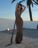 Frisson Maxi Dress - Leopard