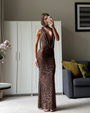 Frisson Maxi Dress - Leopard