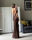 Frisson Maxi Dress - Leopard