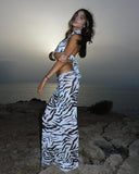 Aura Maxi Skirt - Zebra