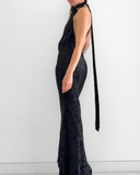 Black Moon Devoree Velvet Maxi - Black