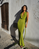 Frisson Maxi Dress - Olive Green