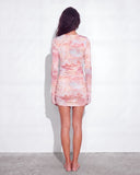 Brume Mini Mesh Dress - Pink Print