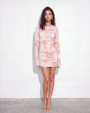 Brume Mini Mesh Dress - Pink Print