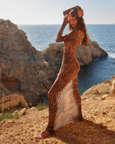 Brume Maxi Mesh Dress - Cheetah