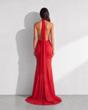 Eternal Midnight  Red Mesh  & Lace Maxi Dress - Limited Edition