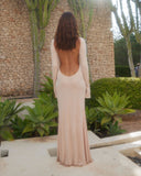 Lueur Maxi Jersey Dress - Liquid Gold