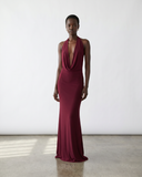 Frisson Maxi Dress - Wine