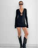 Améthyste Mini Dress - Black