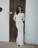 Lueur Maxi Jersey Dress - White