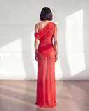 Caresse Maxi Gown Dress - Red