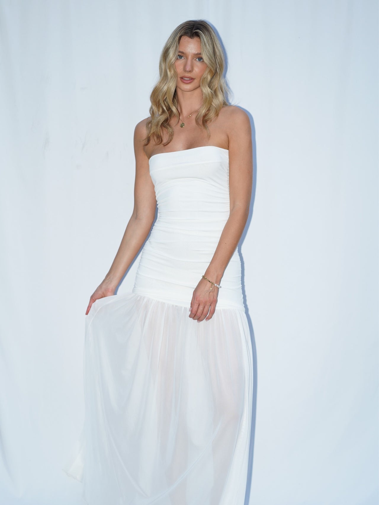 Divine Maxi Dress - White