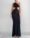 Elara Maxi Dress - Black