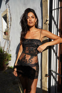 Nuit Lace Mini Dress - Black - Limited Collection