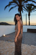 Frisson Maxi Dress - Leopard