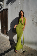 Frisson Maxi Dress - Olive Green