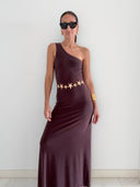 Séduction Maxi Dress - Brown