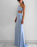 Elara Maxi Dress - Baby Blue