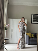 Caresse Maxi Dress - Zebra