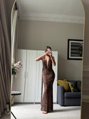 Frisson Maxi Dress - Leopard