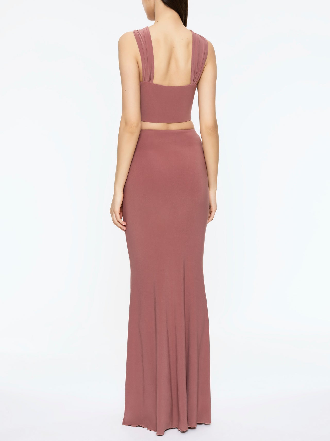 Tentation Set Top and Maxi Skirt - Chesnut