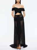 Serenade Mesh Gown - Black