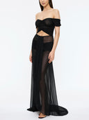 Serenade Mesh Gown - Black