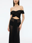 Serenade Mesh Gown - Black